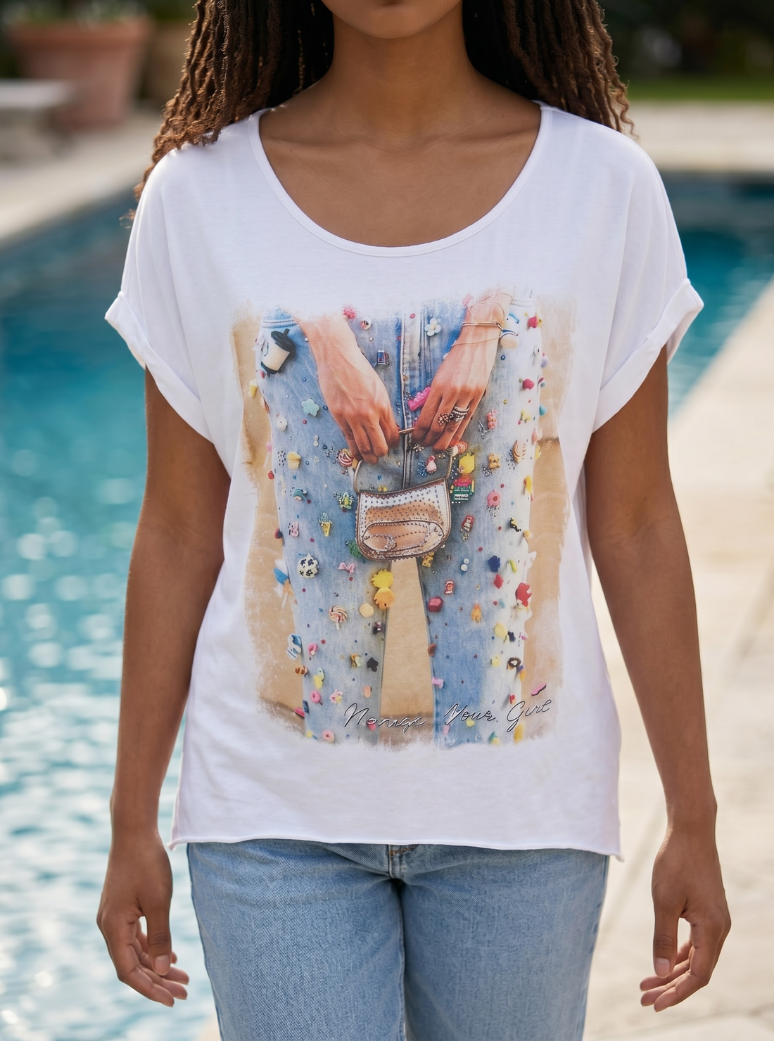T-Shirt Pinjeans - beige