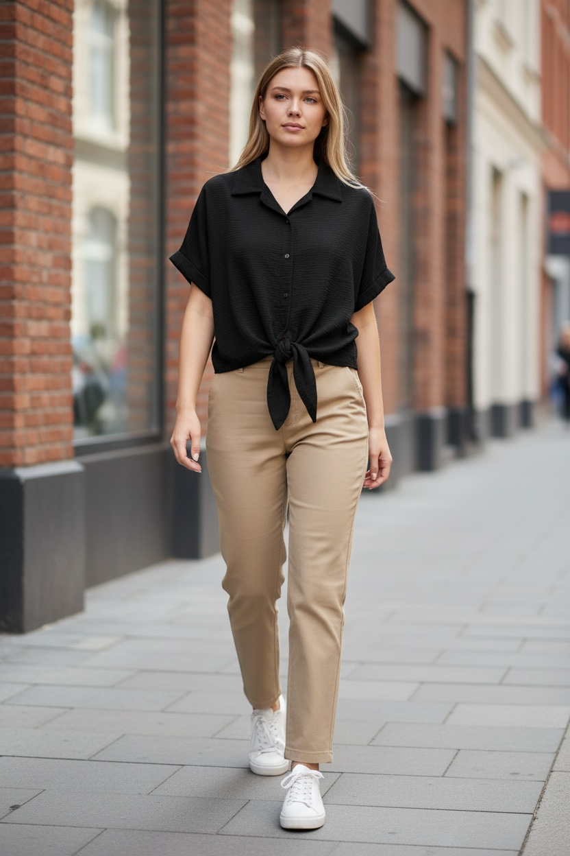 Bluse Ancona - Schwarz