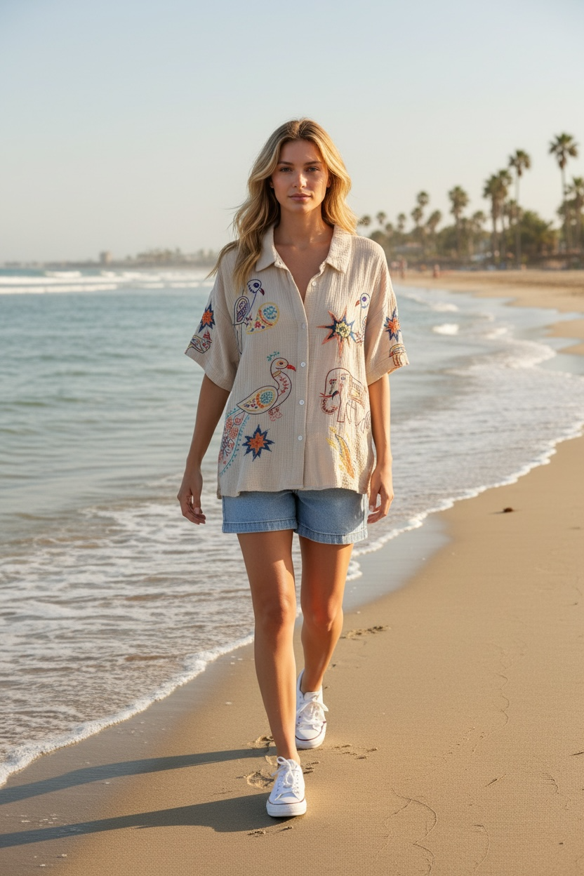 Bluse Rico - Beige