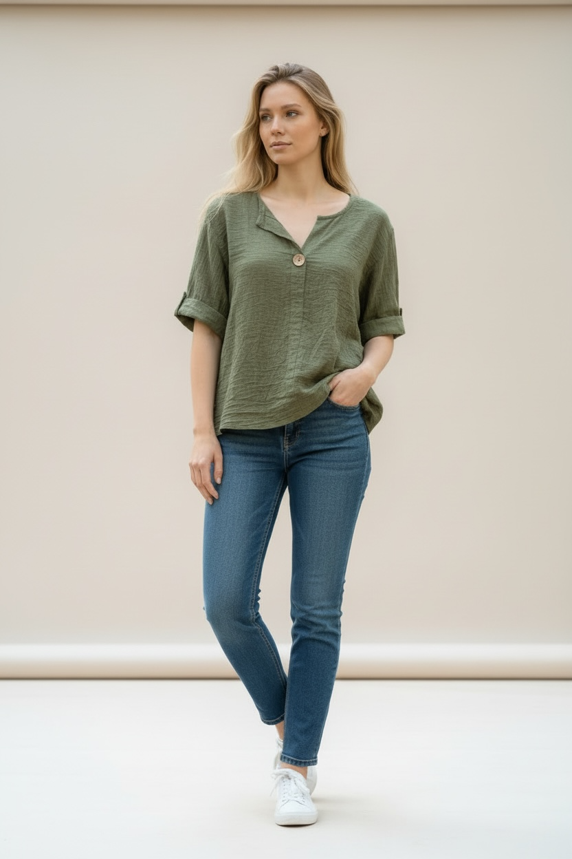 Bluse Padu - Olive