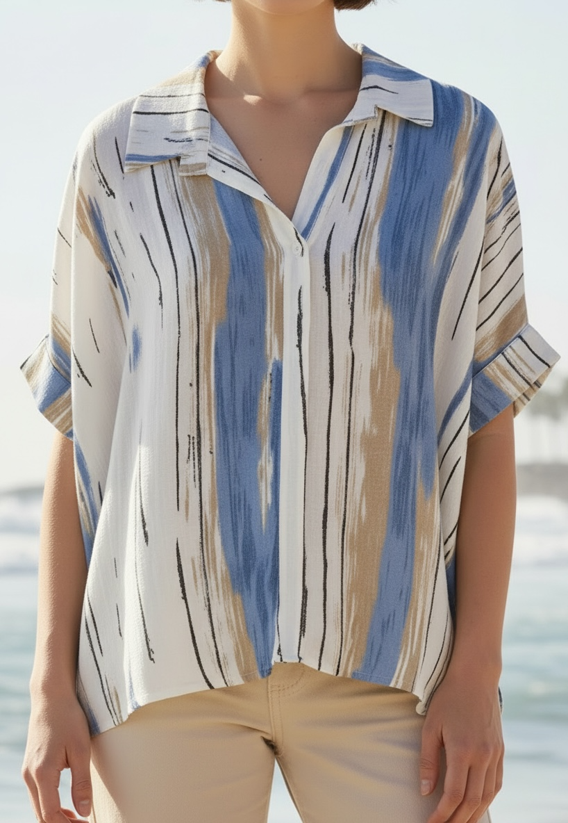 Bluse Lae - Hellblau