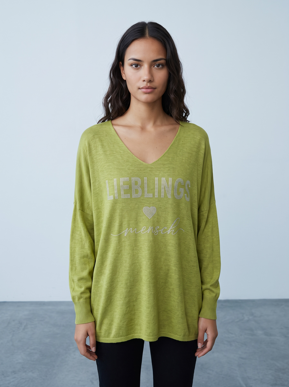 Longsleeve Lieblingsmensch - Grün