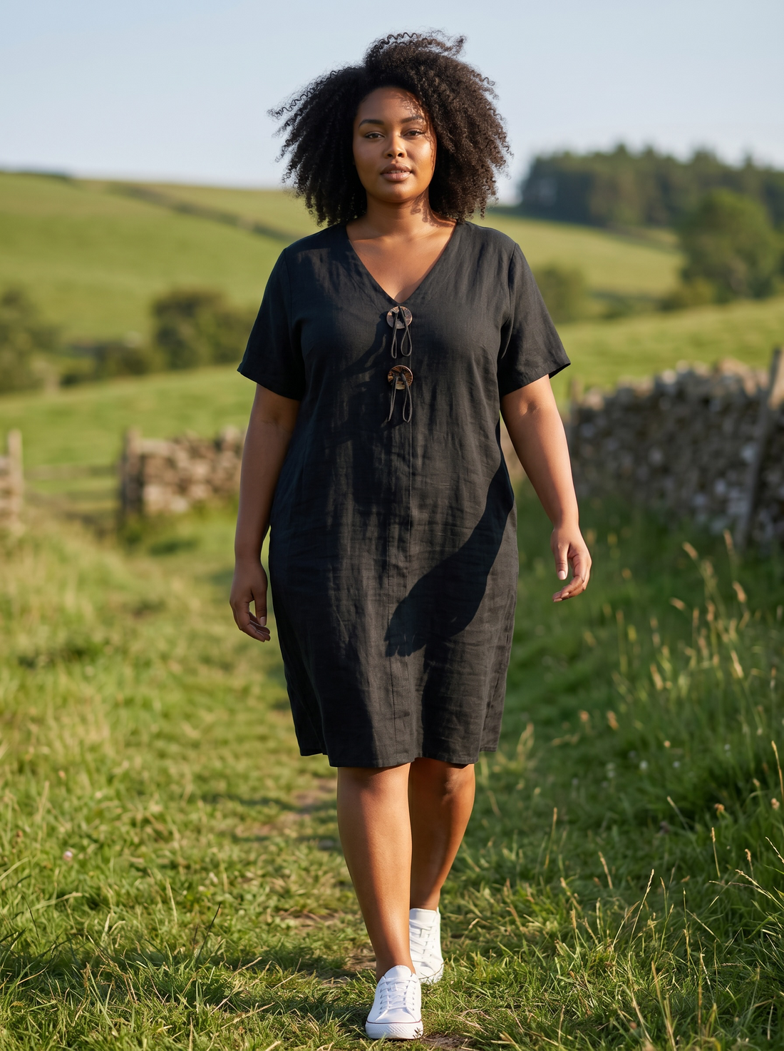 Kleid Brunei - Schwarz