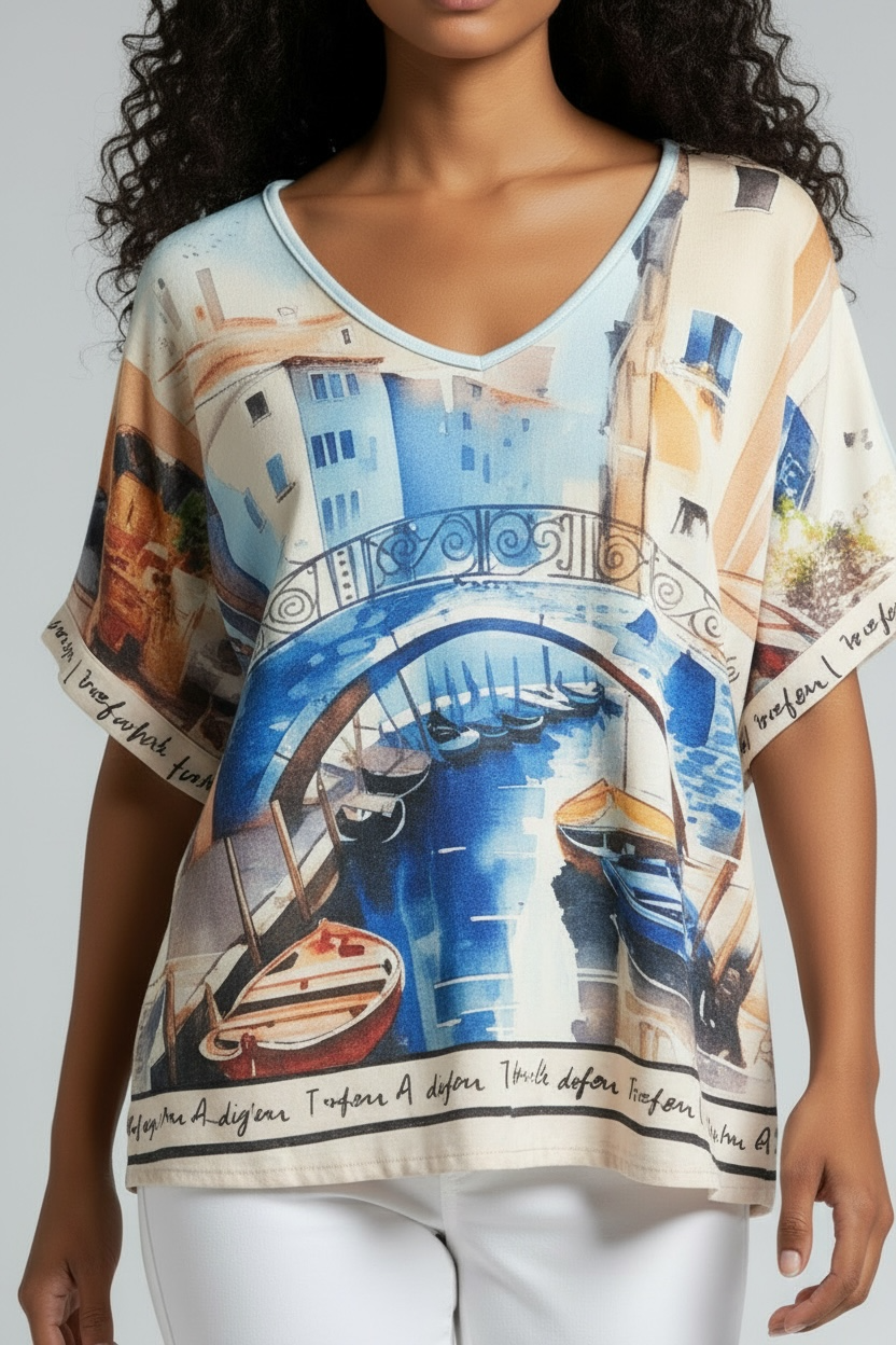 Shirt-Venezia - Hellblau