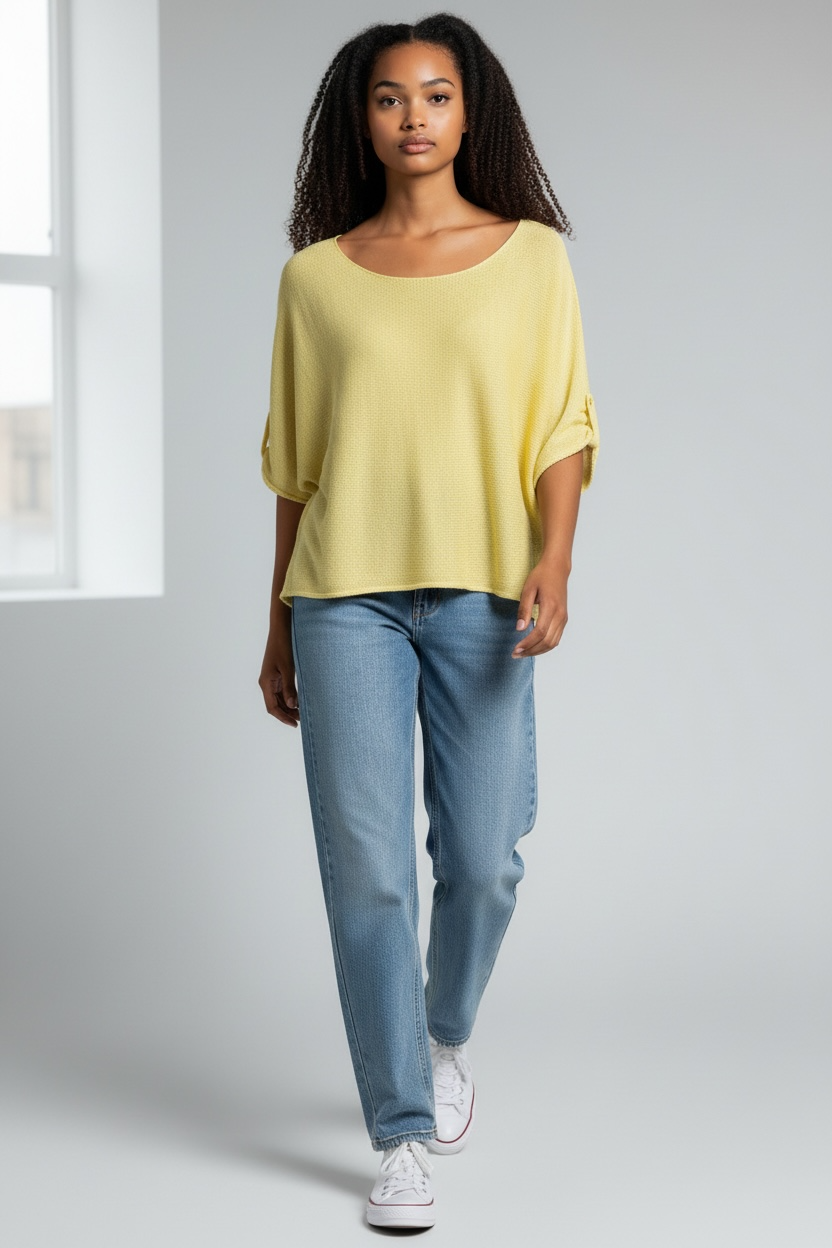 Strickshirt-Sally - Gelb