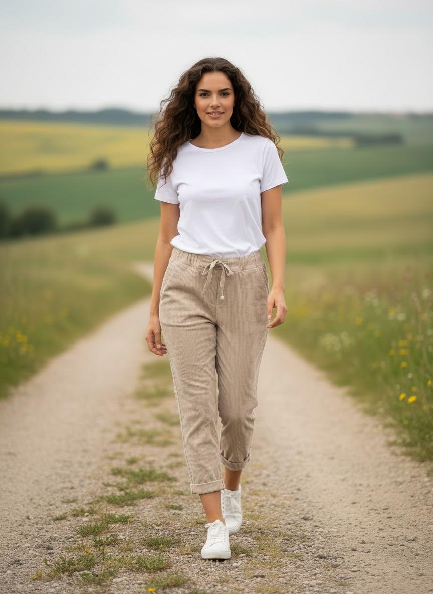 Stoffhose Michelle - Beige