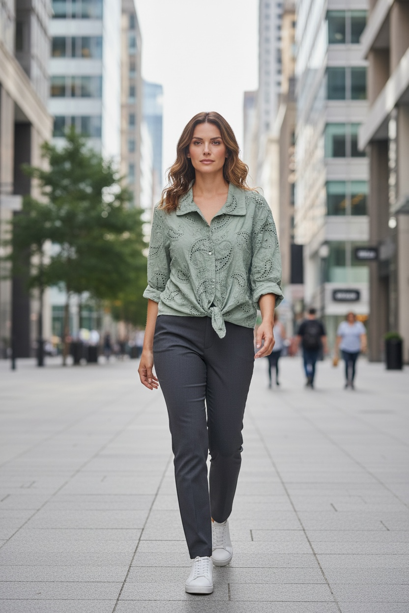 Bluse Pueblo - Olive