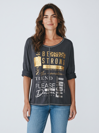 Shirt Be Strong - Schwarz