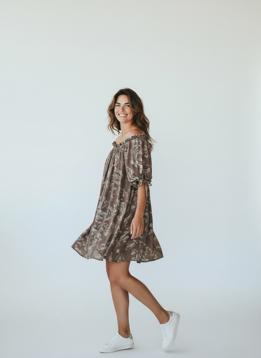 Kleid Accra - Braun