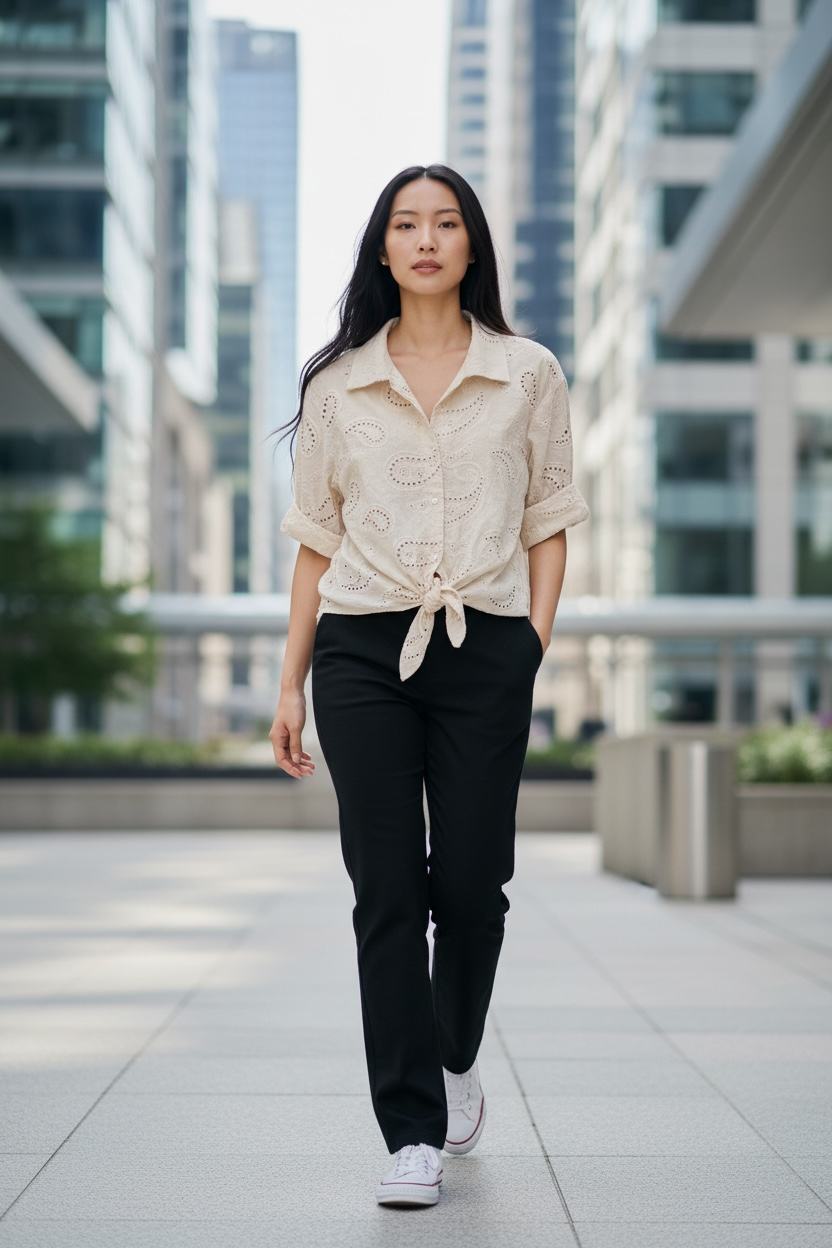 Bluse Pueblo - Beige