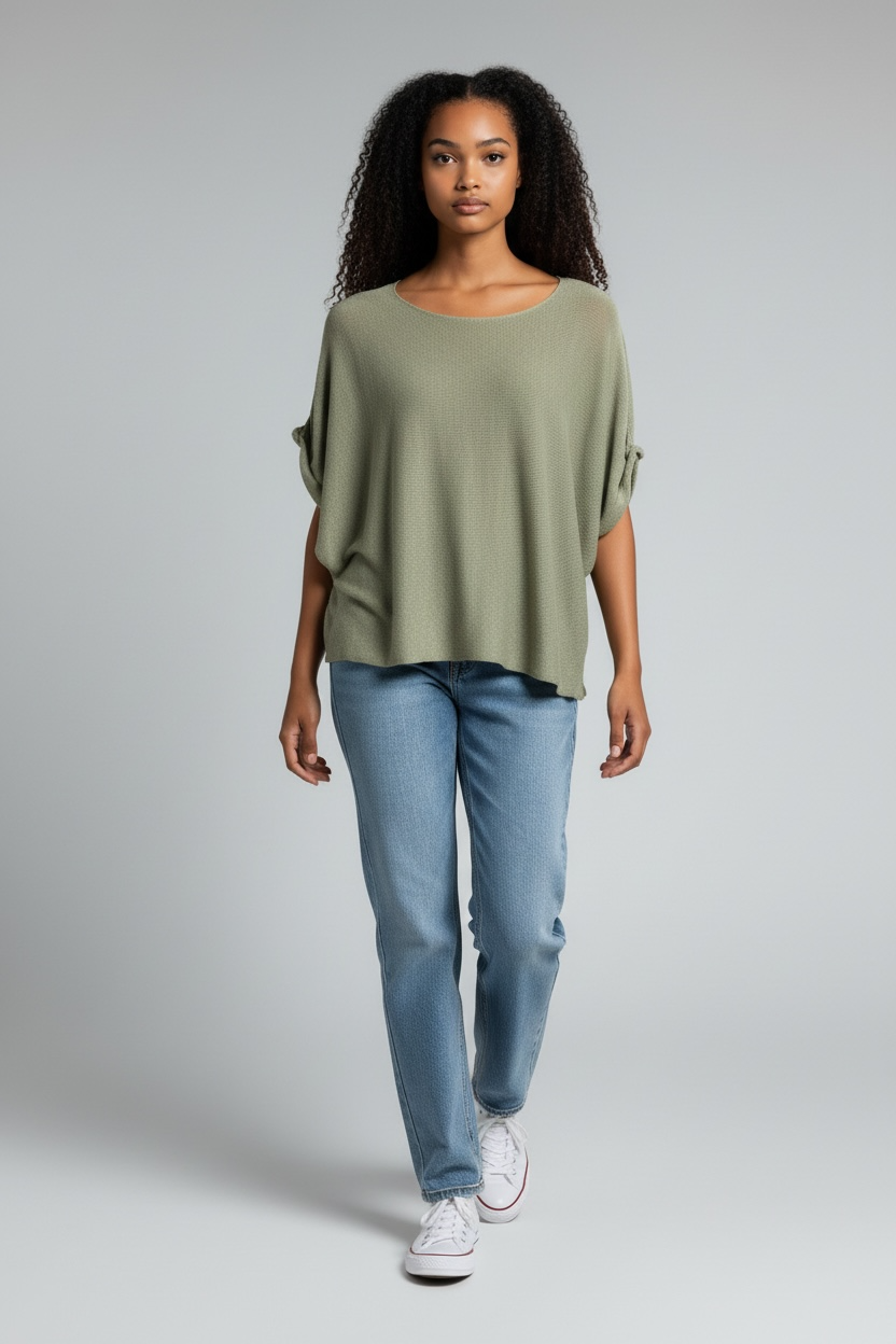 Strickshirt Sally - Olive