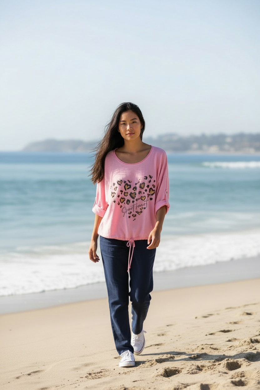 Shirt Sweet Heart - Rosa