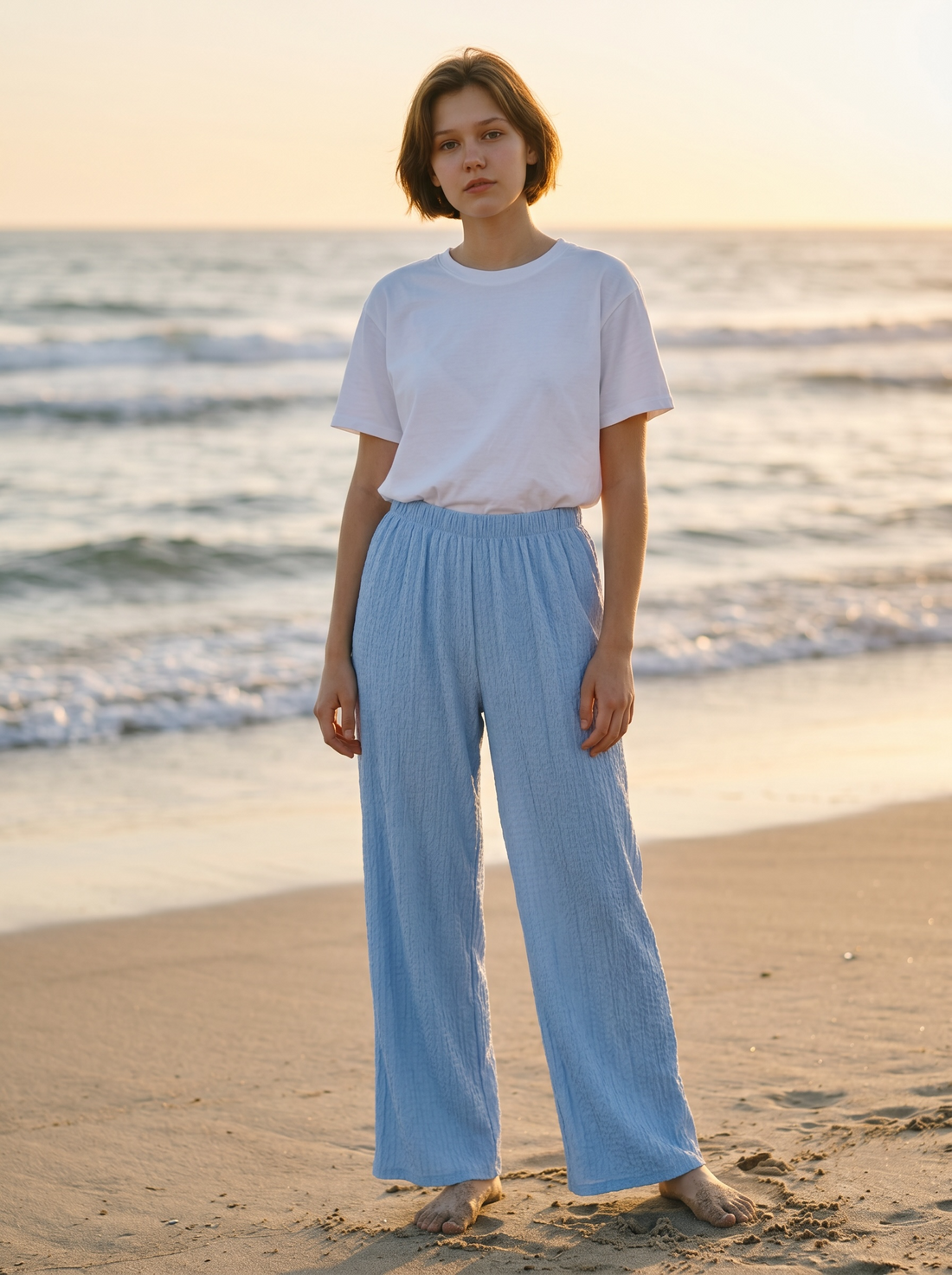 Stoffhose Onai - Hellblau