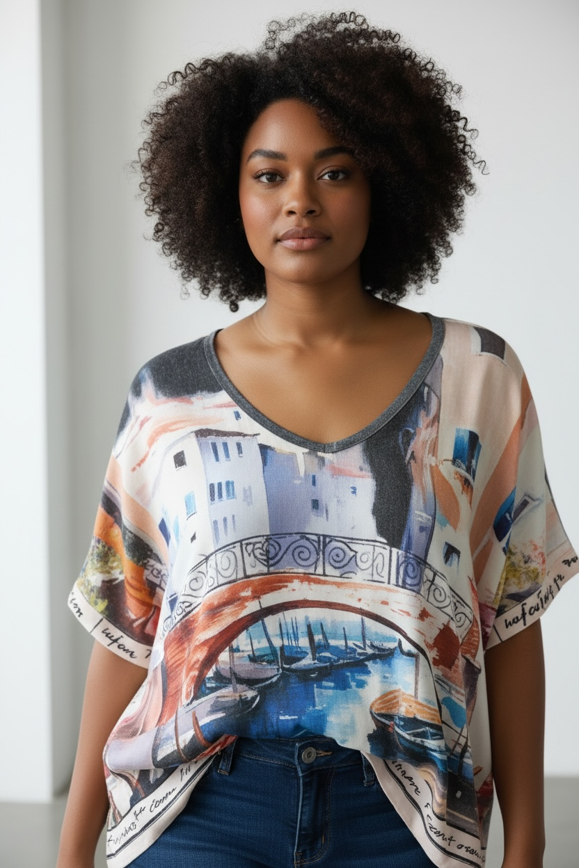 Shirt-Venezia - Schwarz