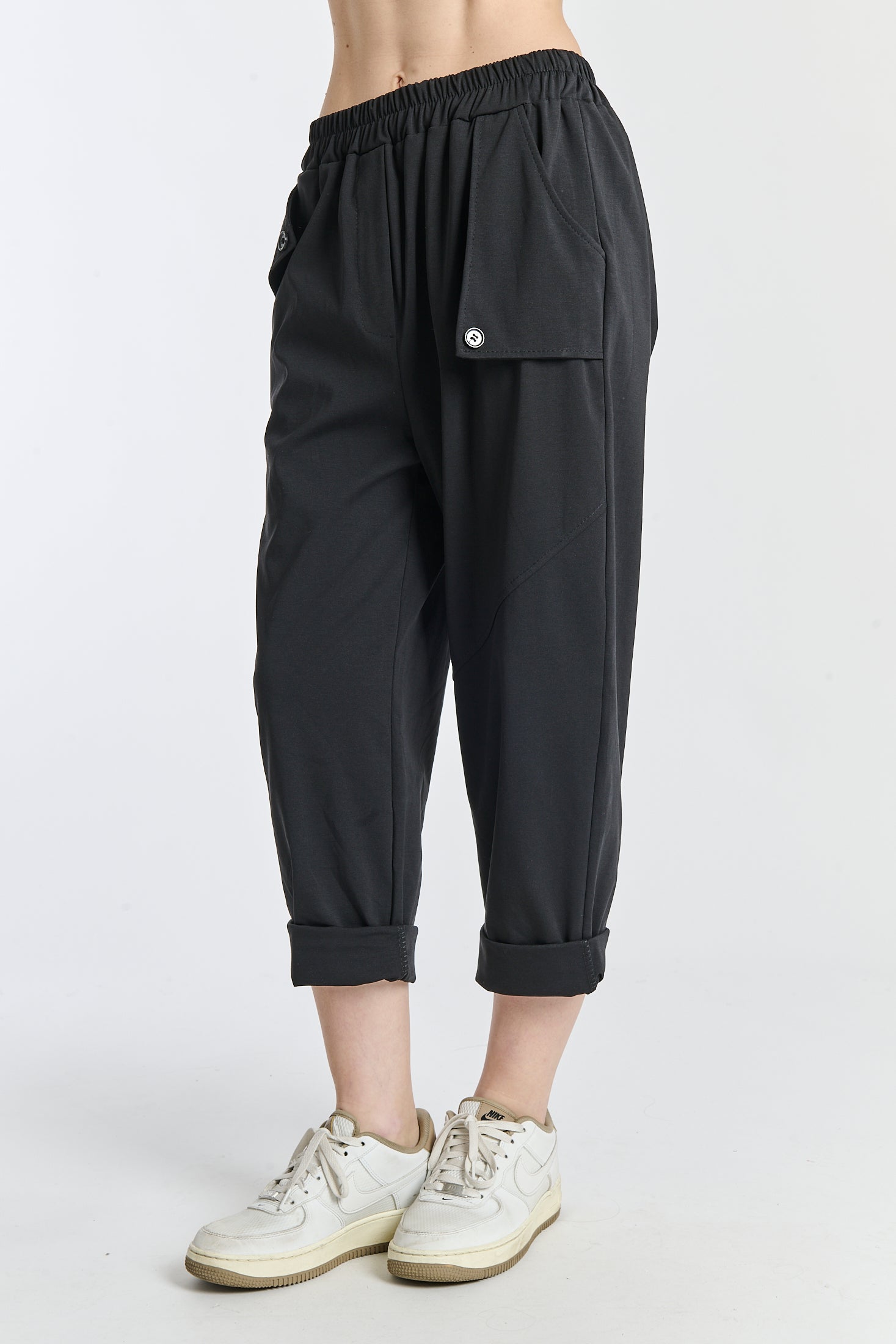 Moderna soft trousers - black