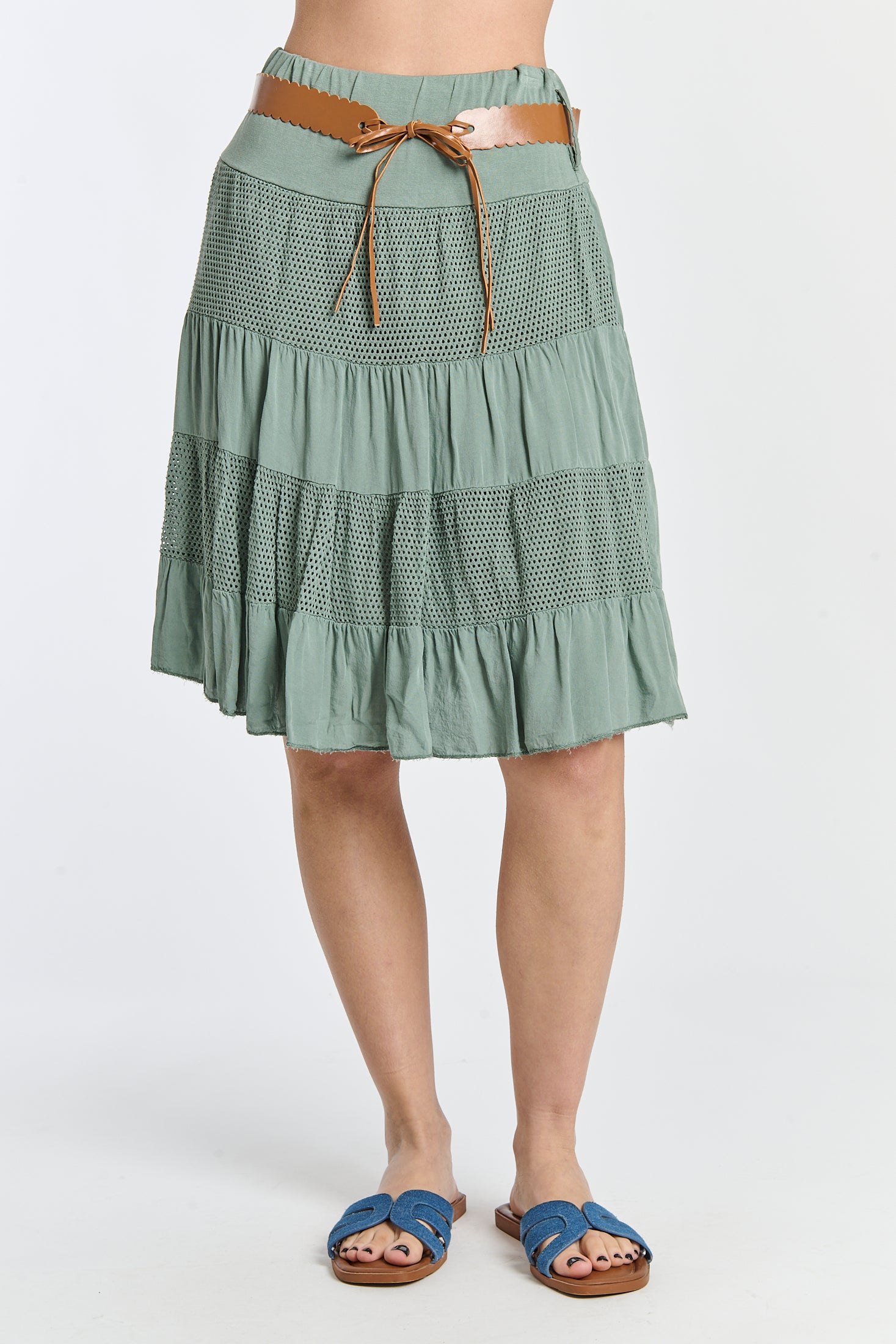 Summer skirt green