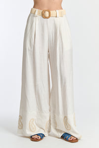 Fiji fabric trousers - beige