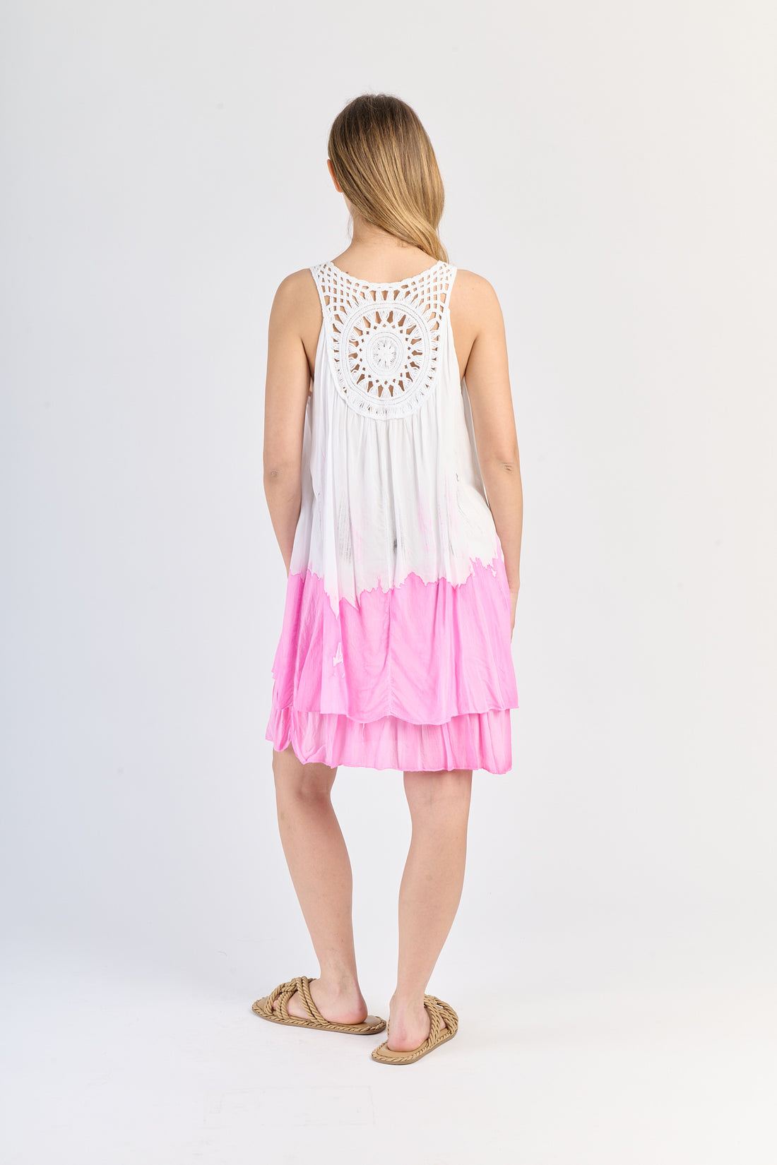 Italienisches Sommer Kleid E pink