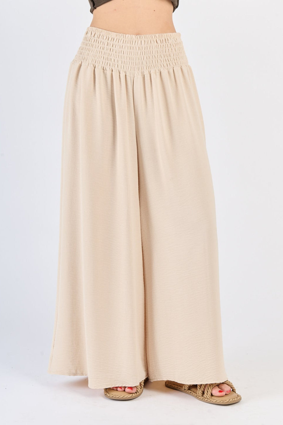 Stoffhose Loa - Beige