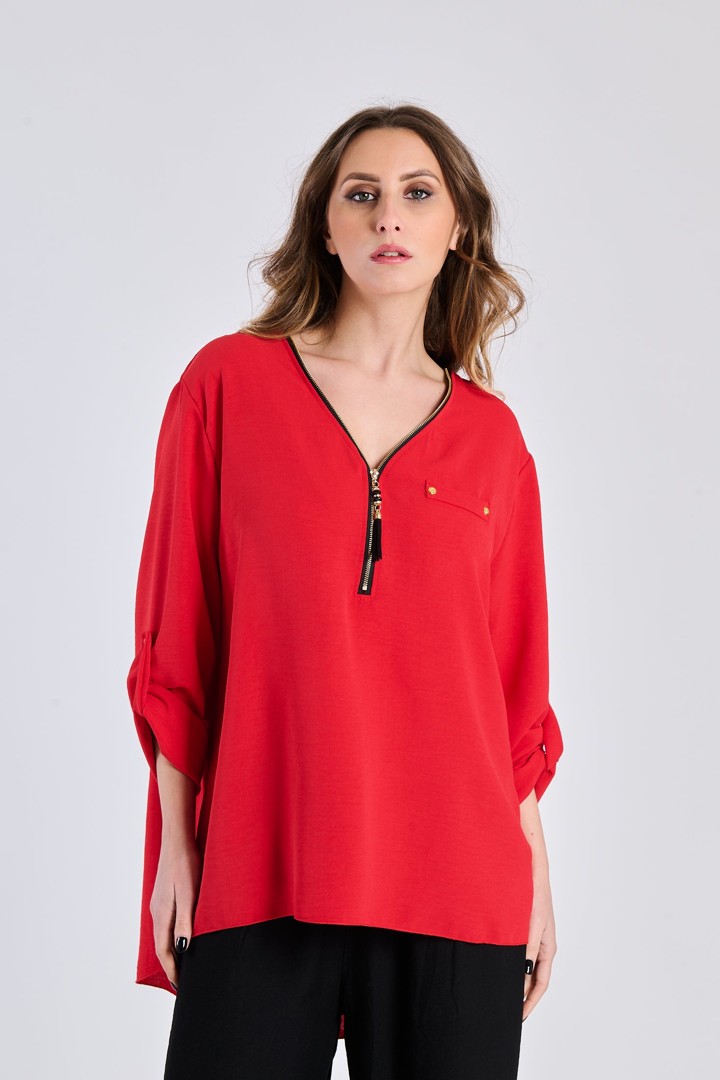 Longsleeve Shirt Pipii - red