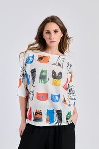 Knitted top Catart Casual - white