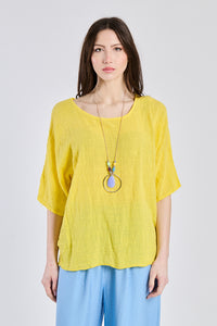 Shirt cotton chain - yellow