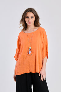 Shirt cotton chain - orange