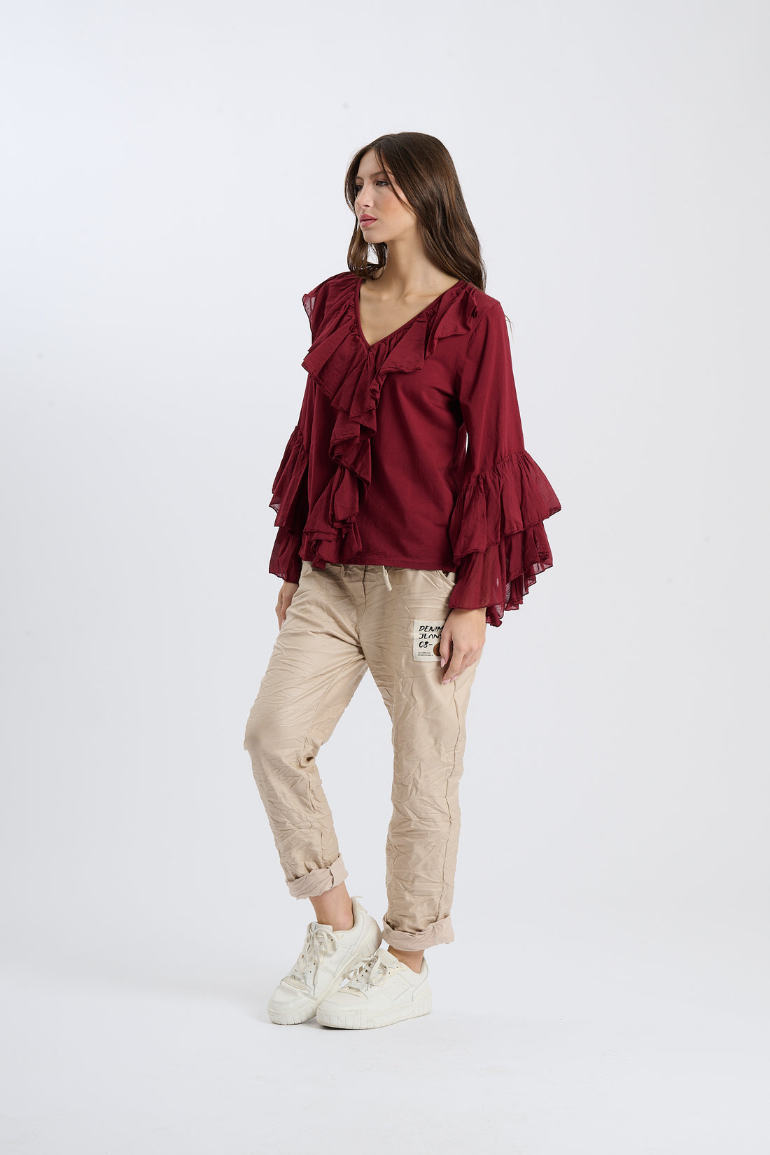 Bluse Sizillia - Weinrot