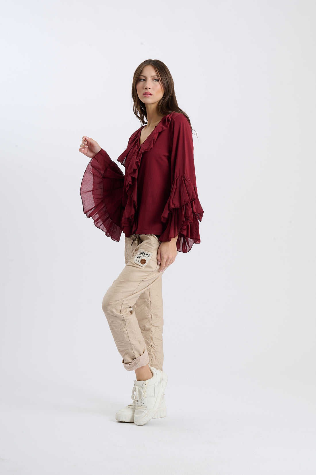 Bluse Sizillia - Weinrot