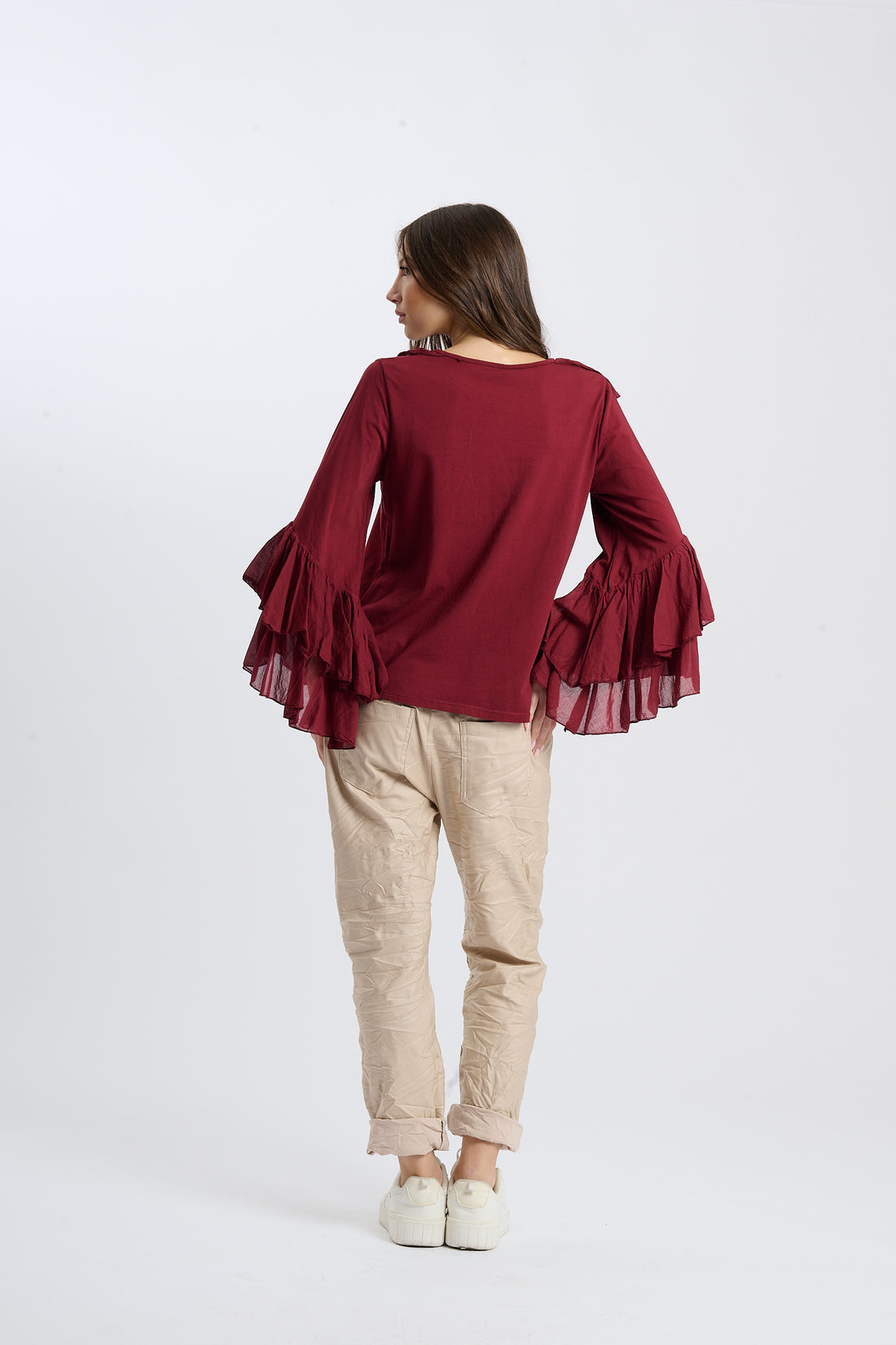 Bluse Sizillia - Weinrot