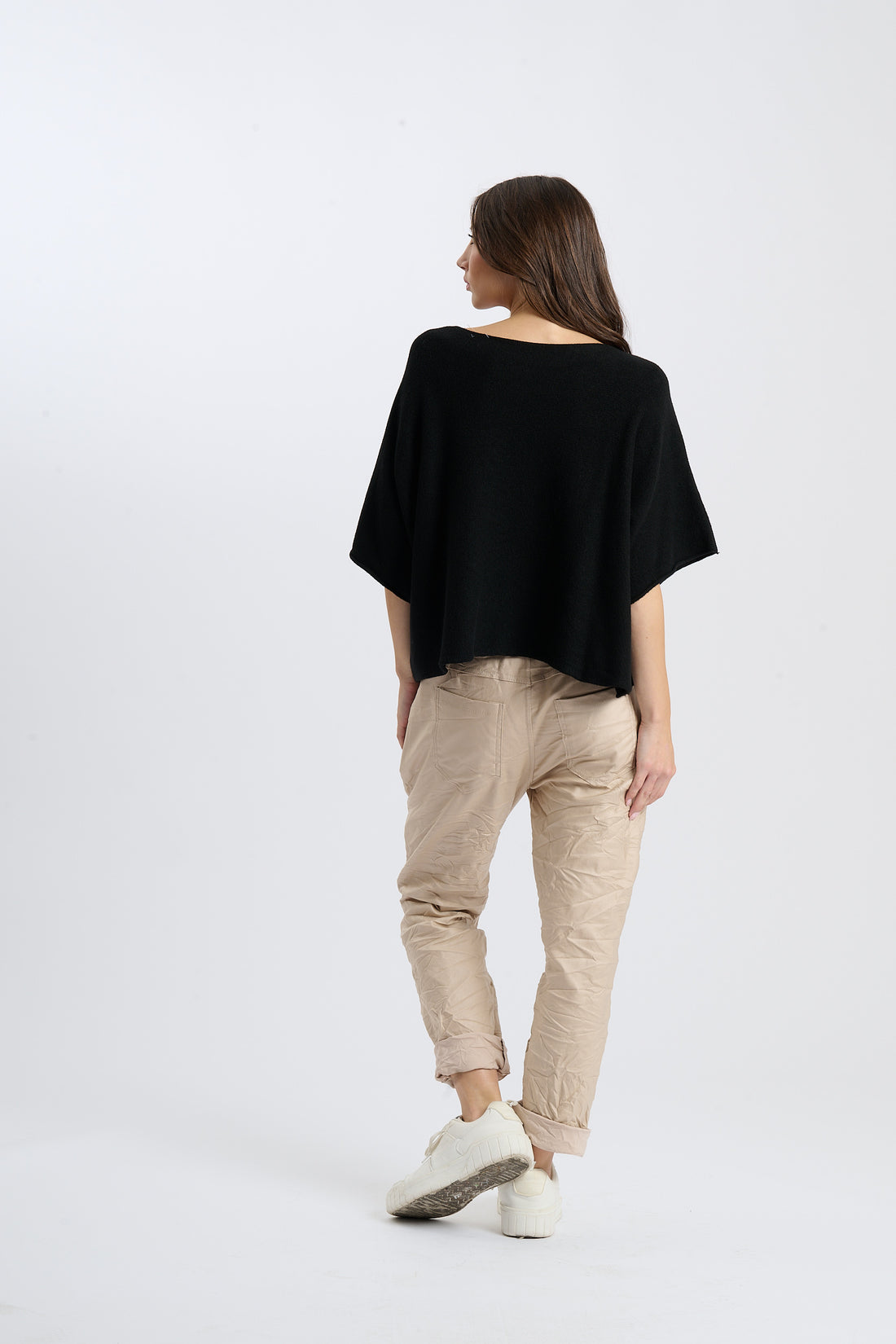 Strickshirt Deer - Schwarz