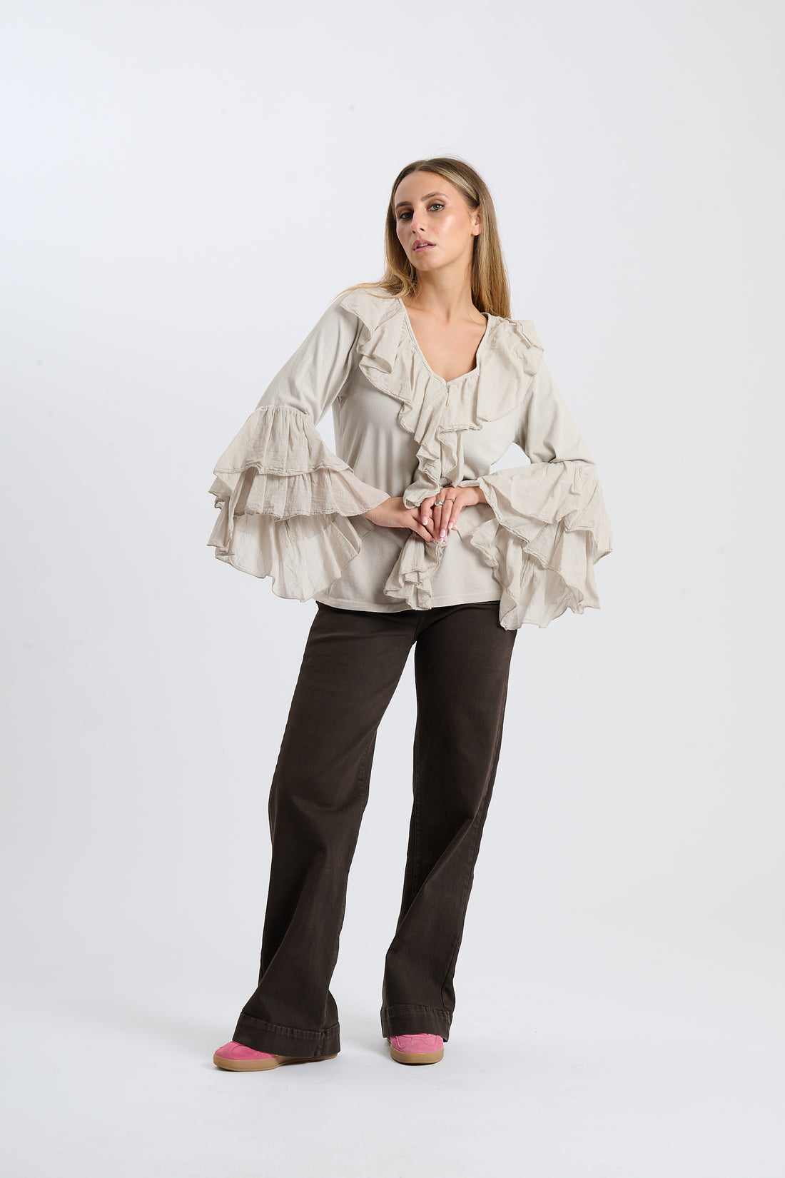 Bluse Sizillia - Beige