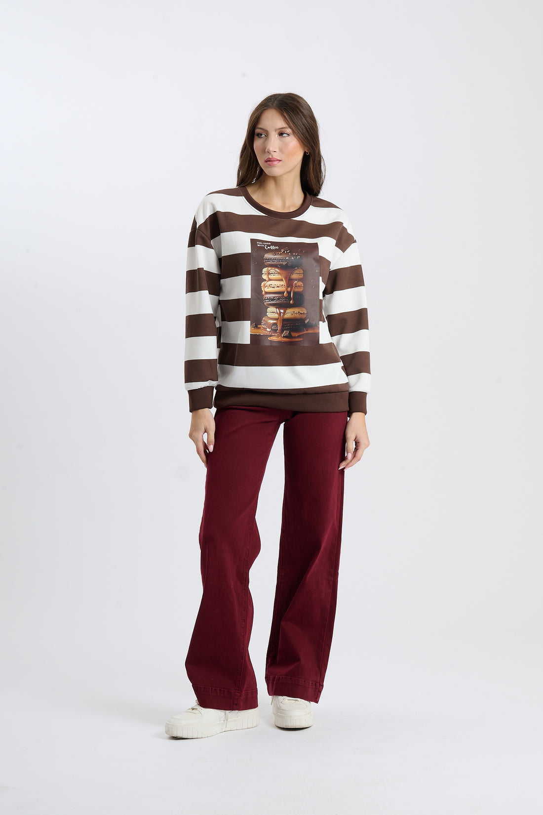 Pullover Macarons - Braun