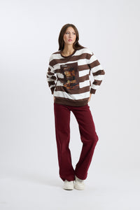 Pullover Macarons - Braun
