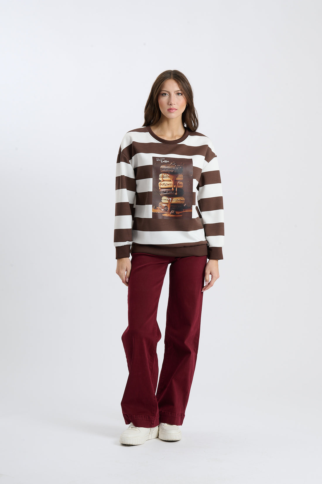 Pullover Macarons - Braun