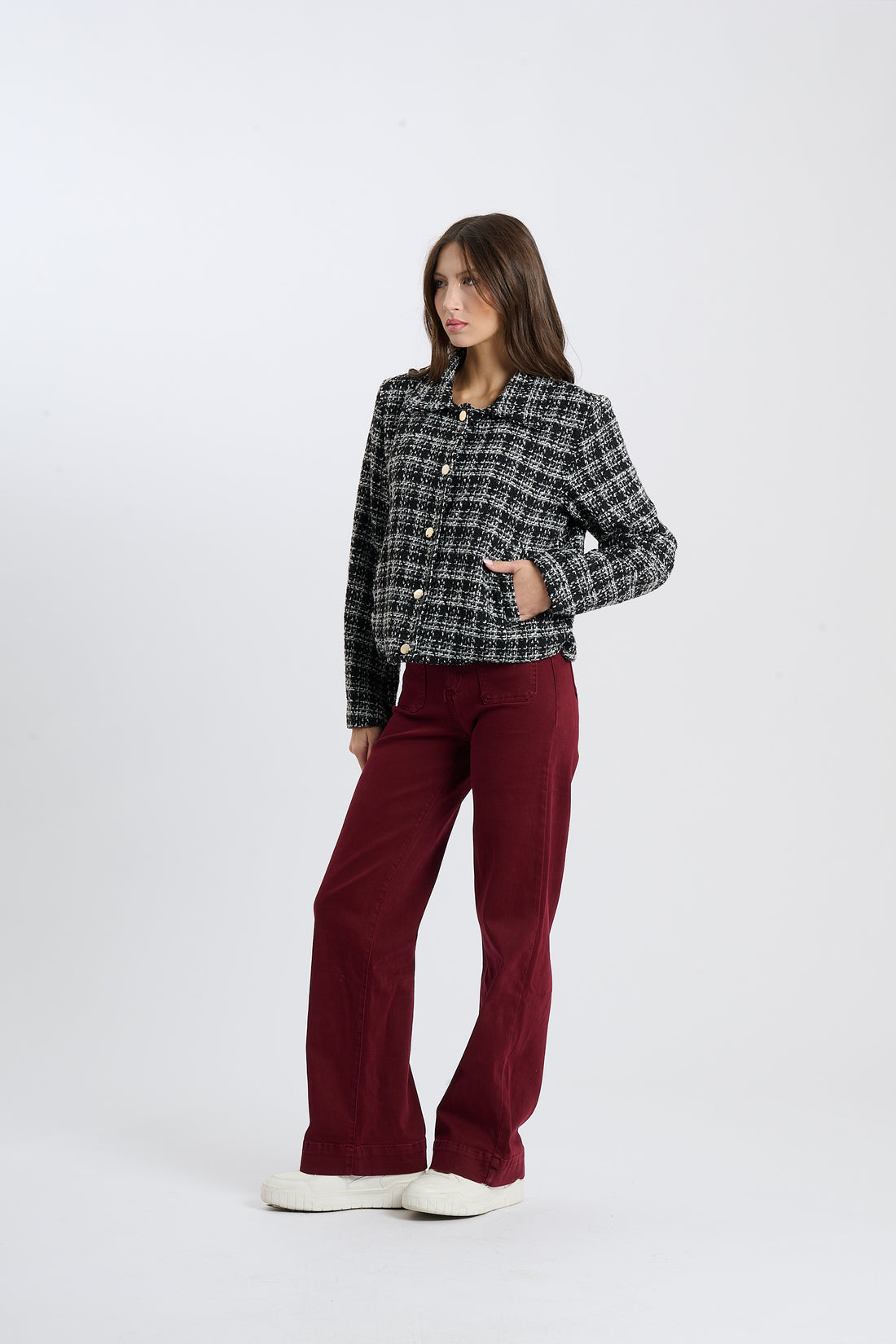 Strickjacke Peski - Grau