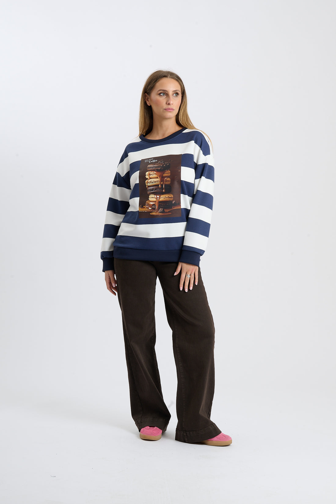 Pullover Macarons - Blau