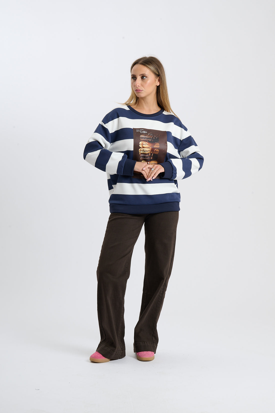 Pullover Macarons - Blau