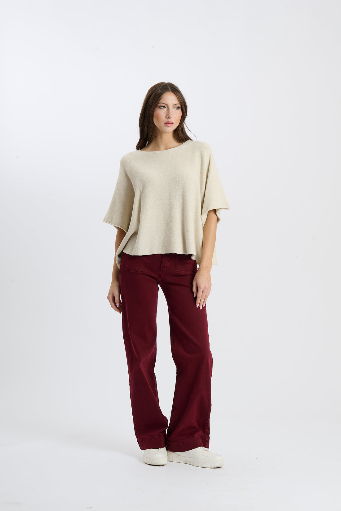 Strickshirt Deer - Beige