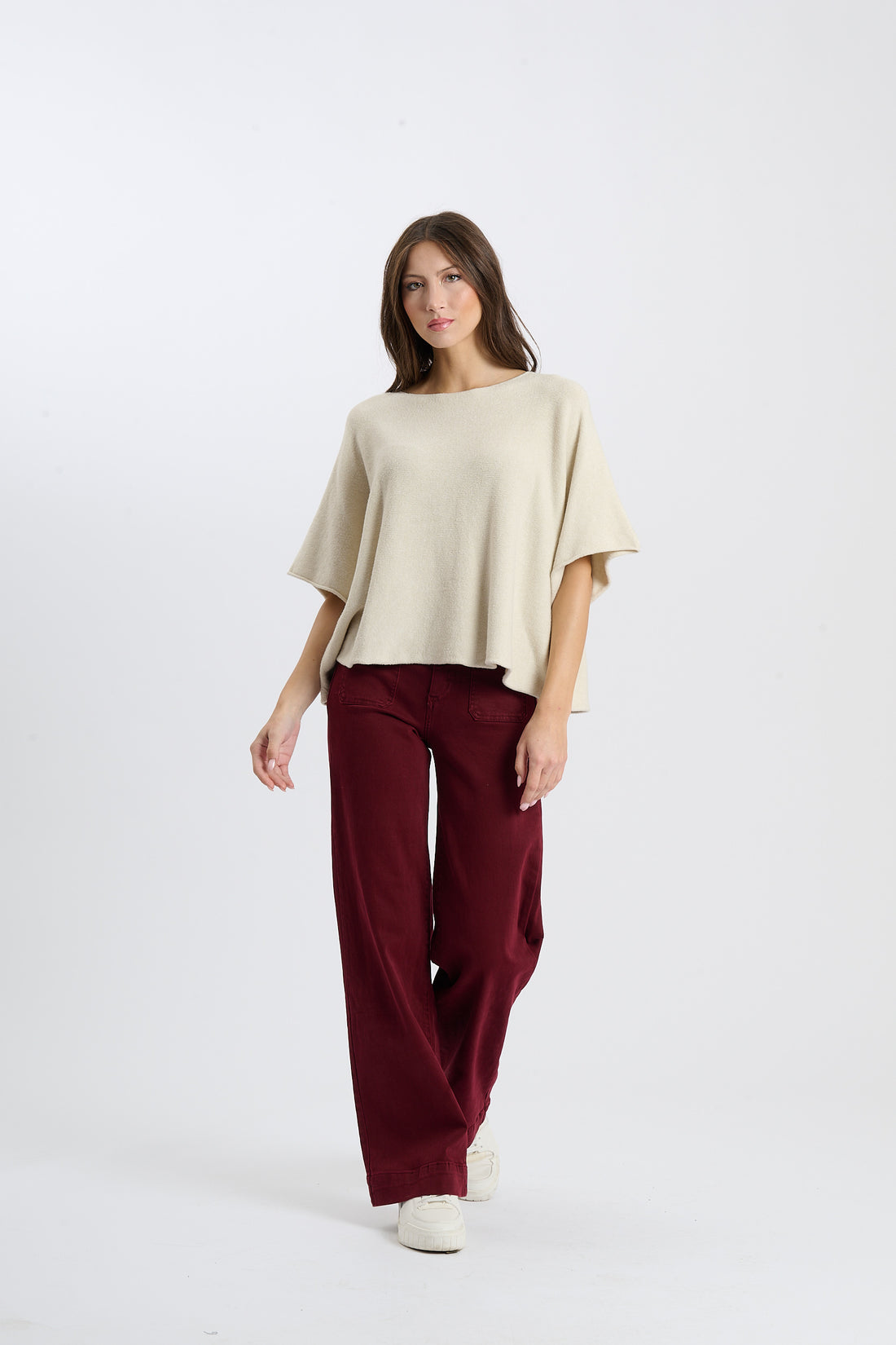 Strickshirt Deer - Beige