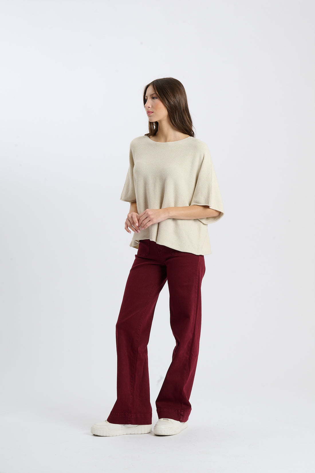 Strickshirt Deer - Beige