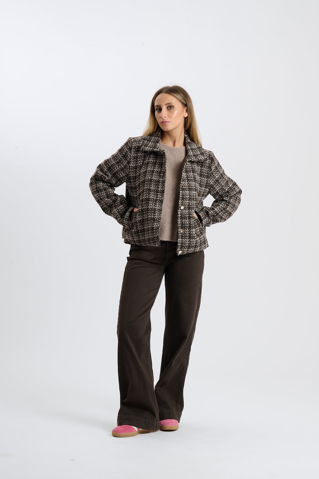Strickjacke Peski - Braun