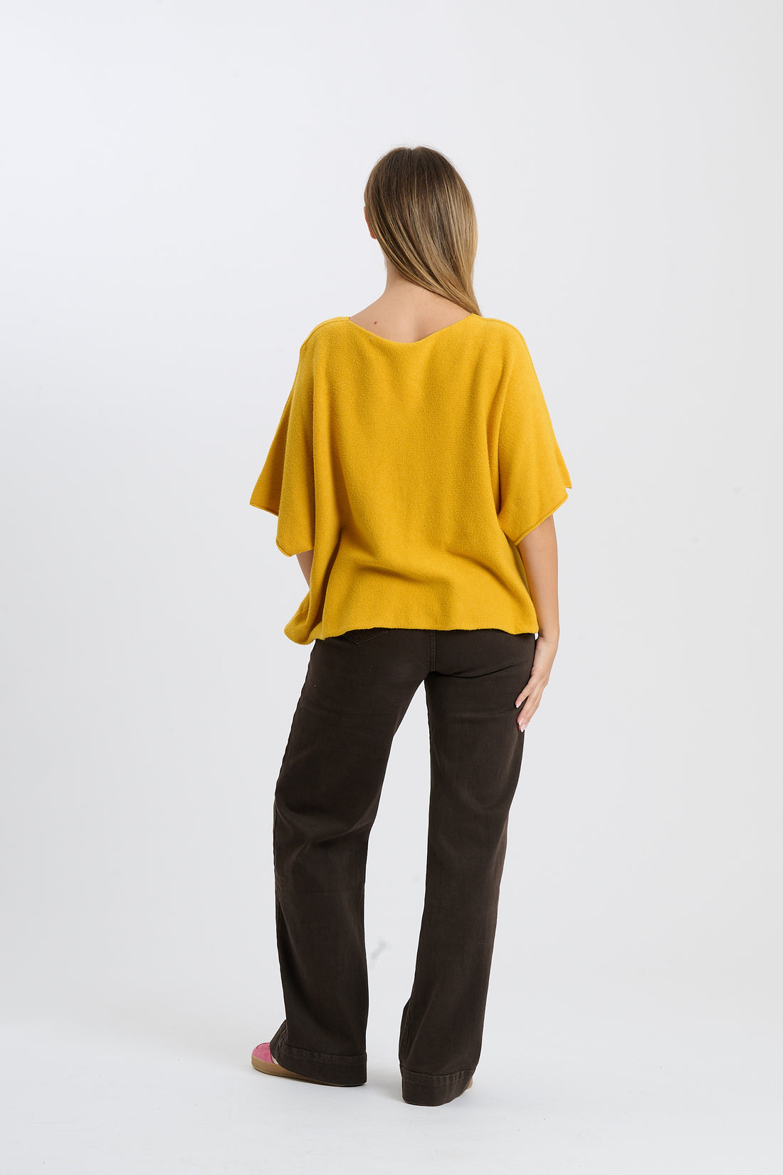 Strickshirt Deer - Gelb