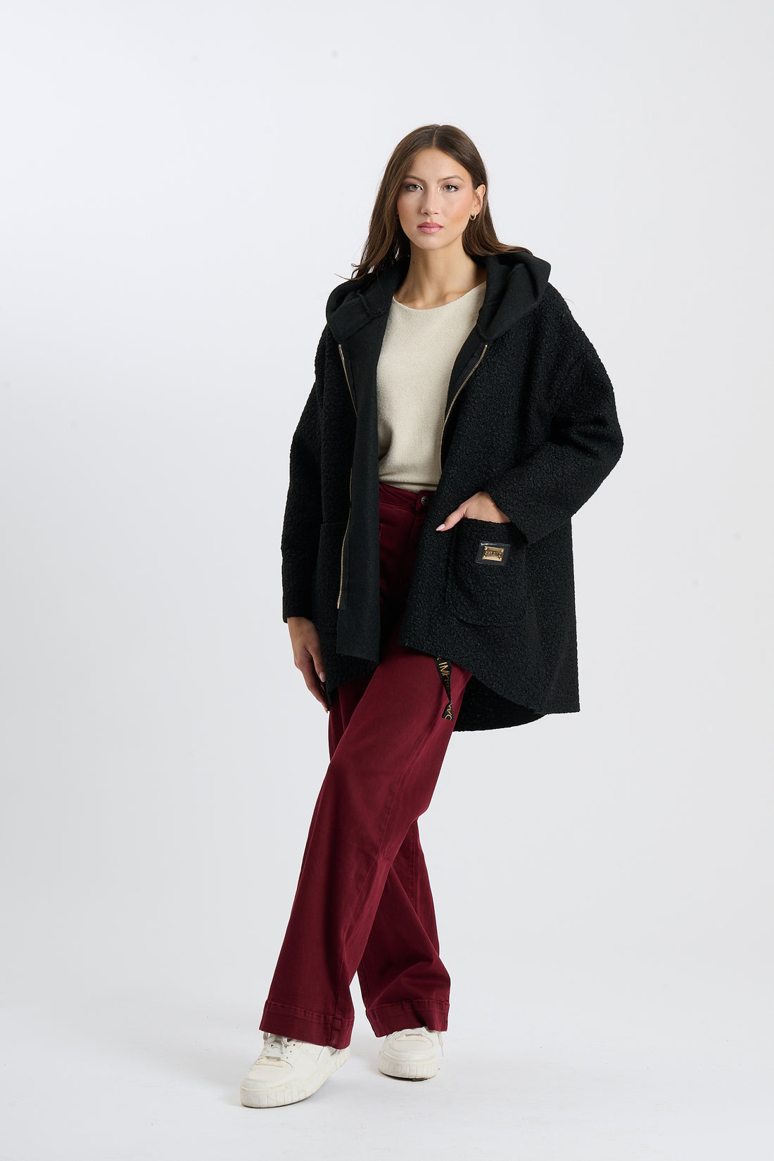 Filzjacke Serano - Schwarz