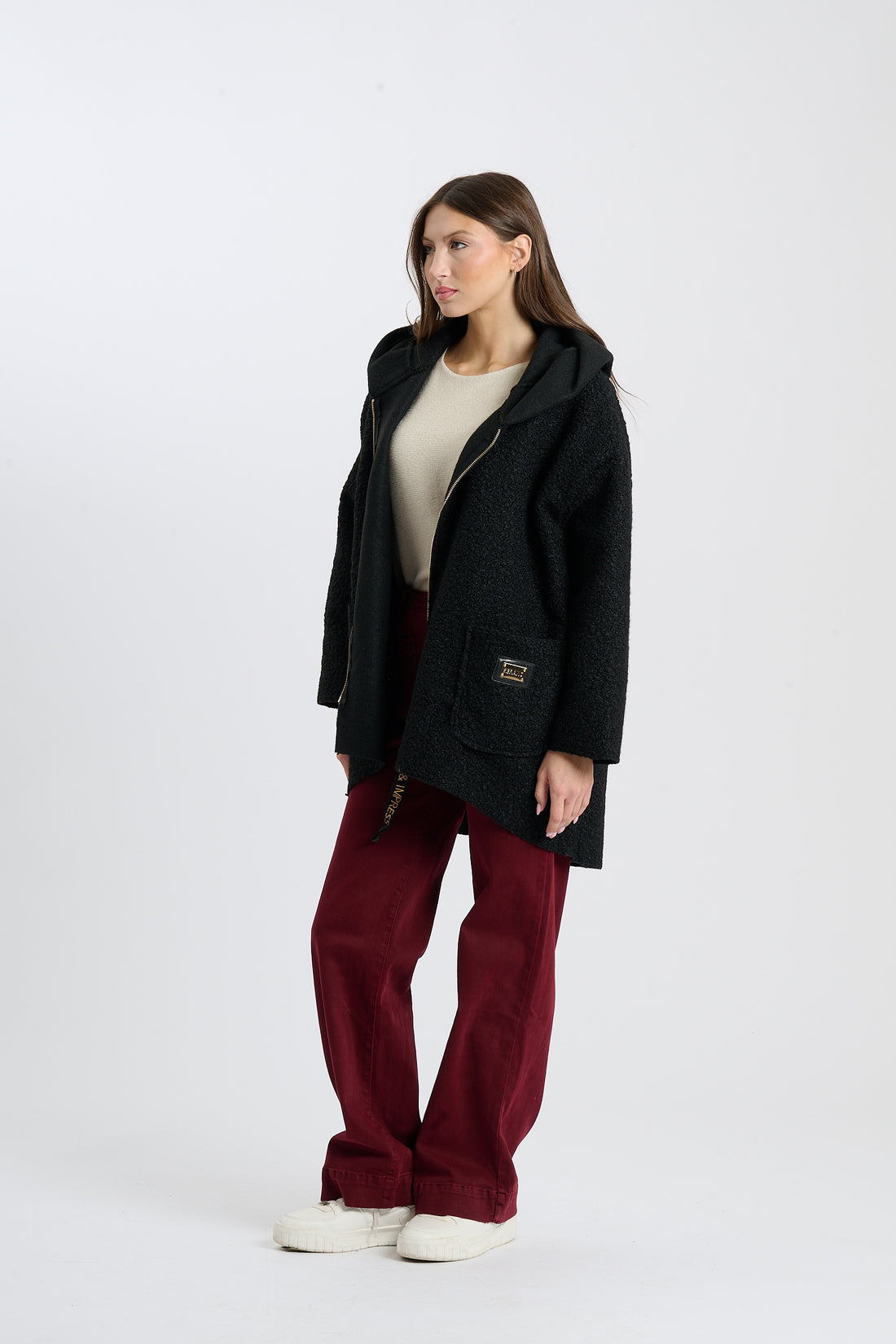 Filzjacke Serano - Schwarz