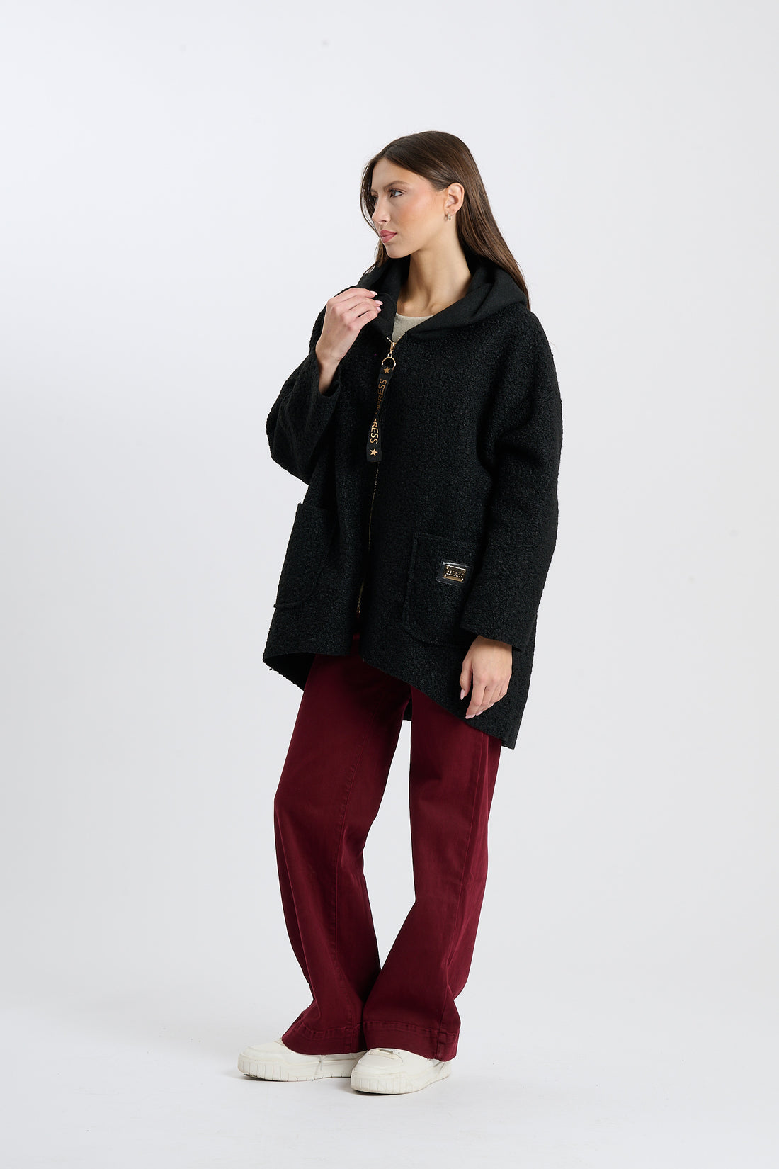 Filzjacke Serano - Schwarz