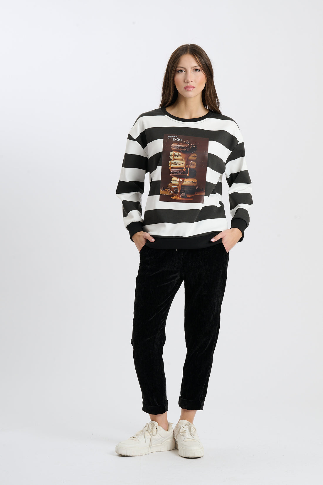 Pullover Macarons - Schwarz