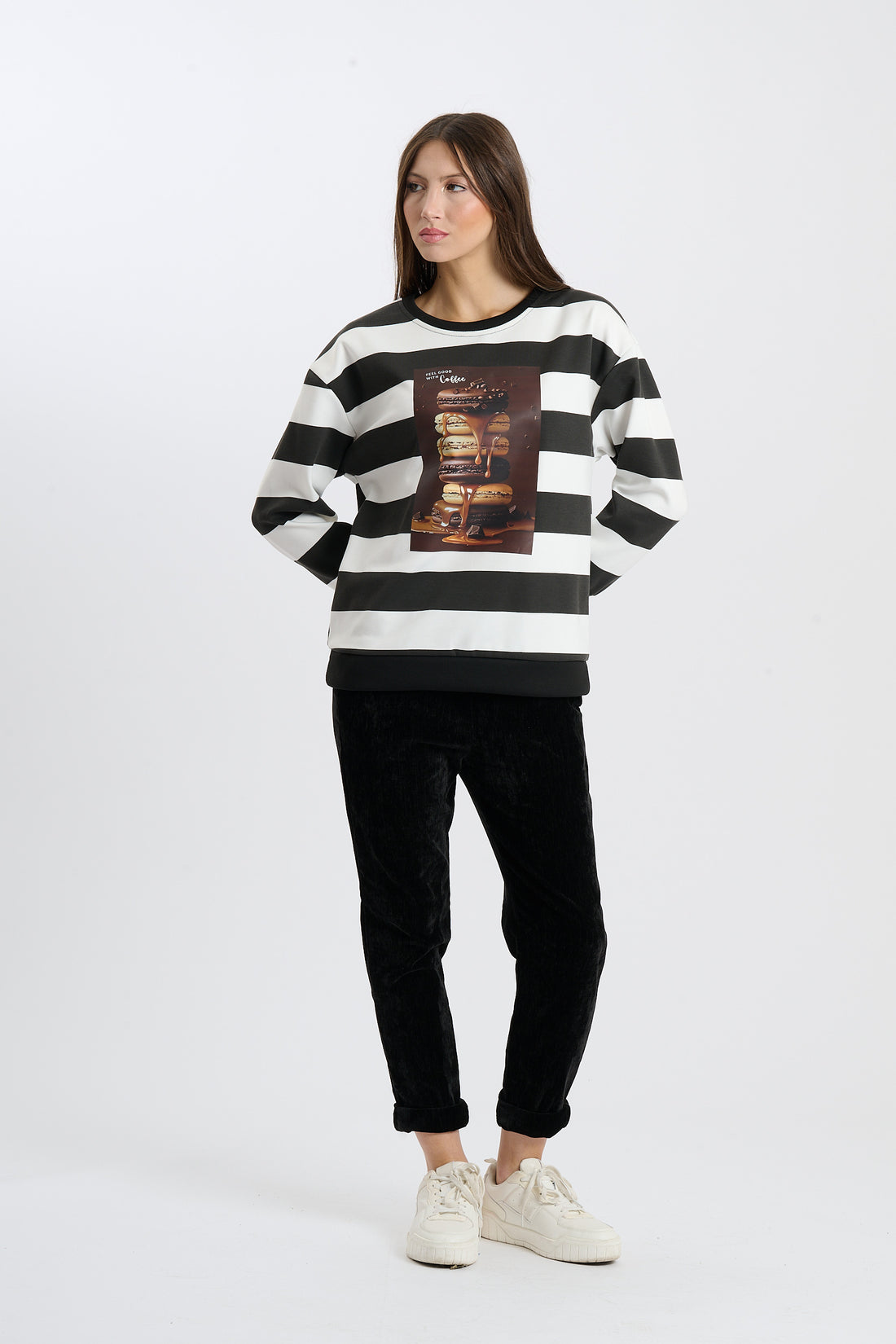 Pullover Macarons - Schwarz