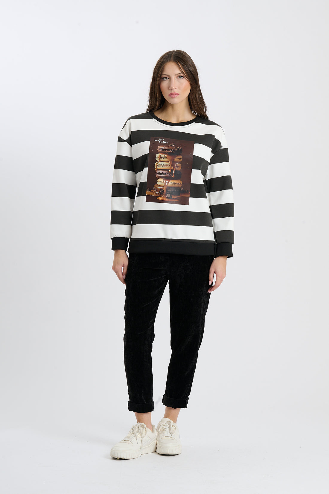 Pullover Macarons - Schwarz