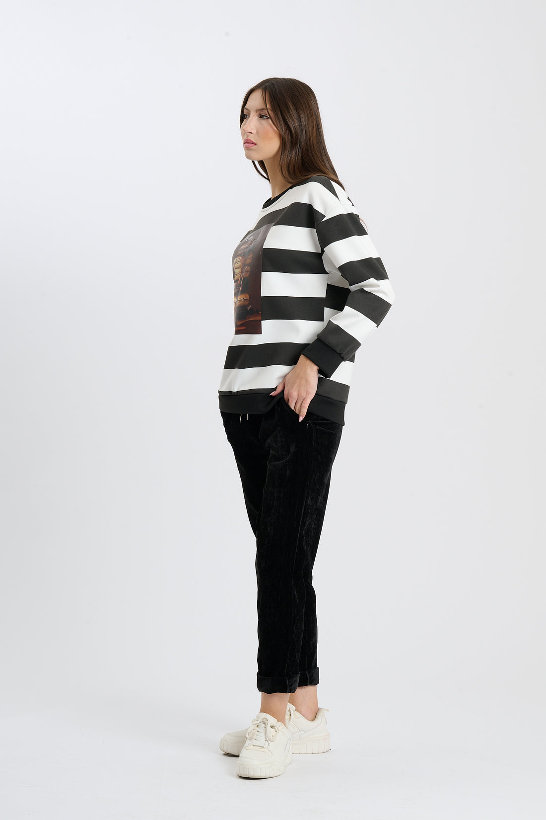 Pullover Macarons - Schwarz